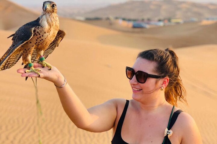 Dubai Vormittag 4 Stunden Safari Sharing Jeep Sand Boarding & Camle Ride