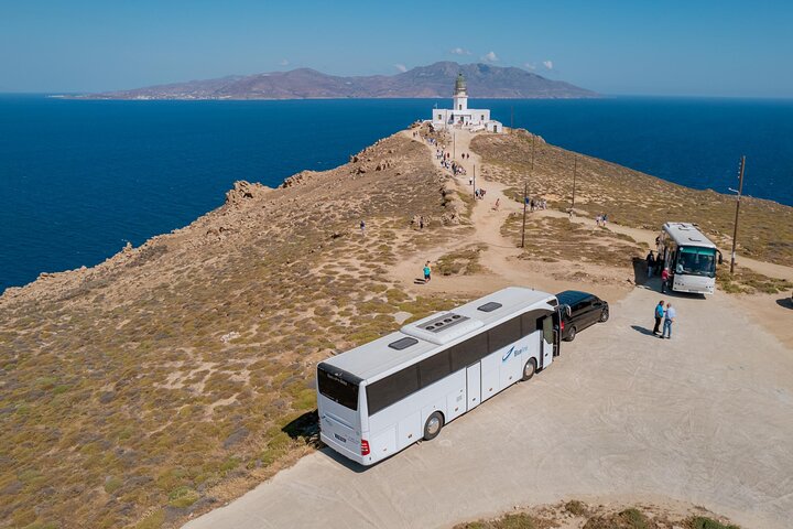 Excursión por la costa de Mykonos con recogida en la terminal de cruceros