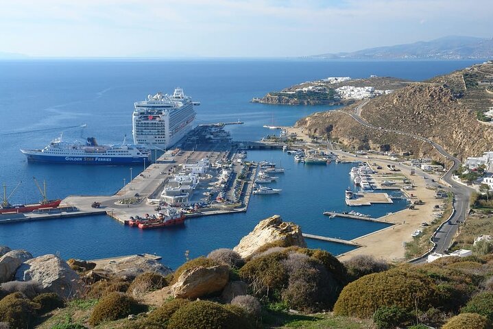 Excursión por la costa de Mykonos con recogida en la terminal de cruceros