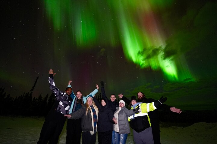 Mountaintop 360° Beste Alaskan hytte med fotografi @Aurora Camp