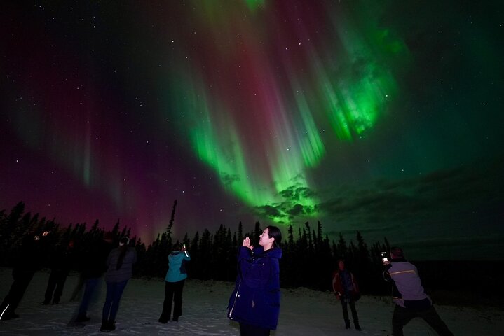 Mountaintop 360° Beste Alaskan hytte med fotografi @Aurora Camp
