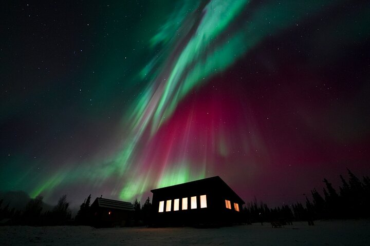 Mountaintop 360° Beste Alaskan hytte med fotografi @Aurora Camp