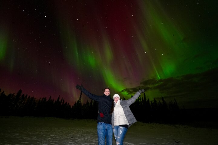 Mountaintop 360° Beste Alaskan hytte med fotografi @Aurora Camp