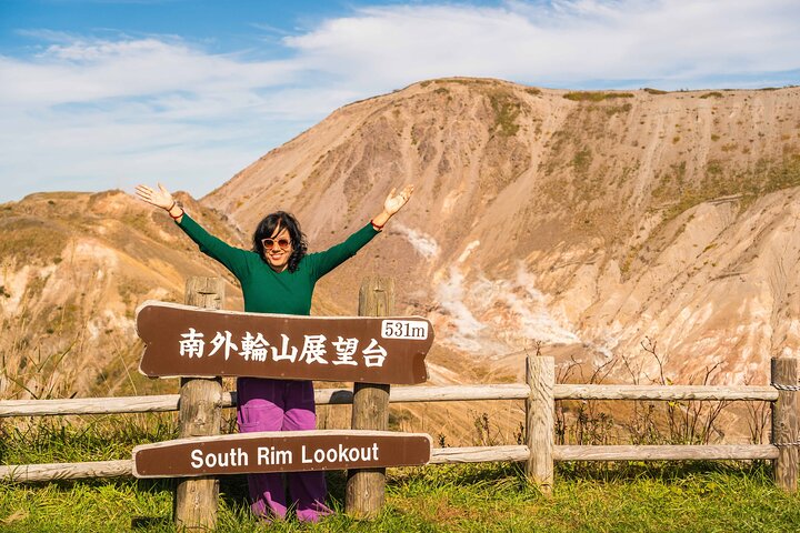 Vandra Mt Usu och besök Lake Toya Day Tour