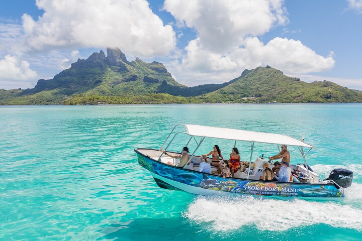 Hel dag i Bora Bora med lunsj på Motu Fanfan
