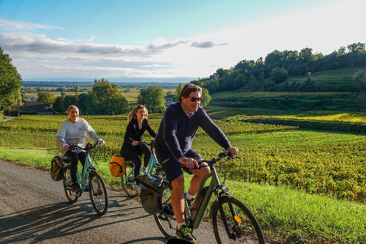 Saint-Émilion Wine Tour por bicicleta elétrica premium, almoço incluído
