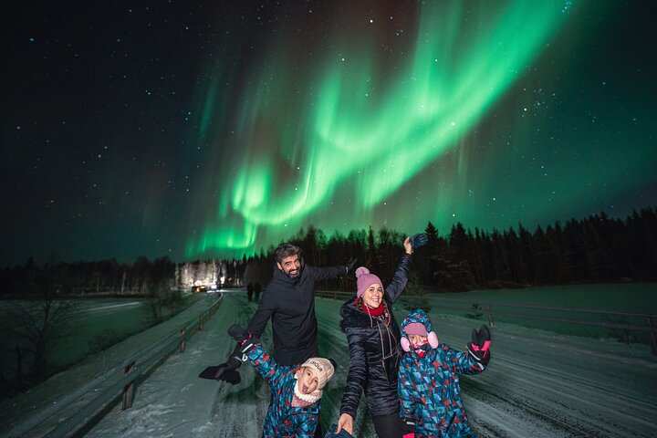 Rovaniemi : Norrskensjakt Max 8 + Proffs foton och 100% återbetalning