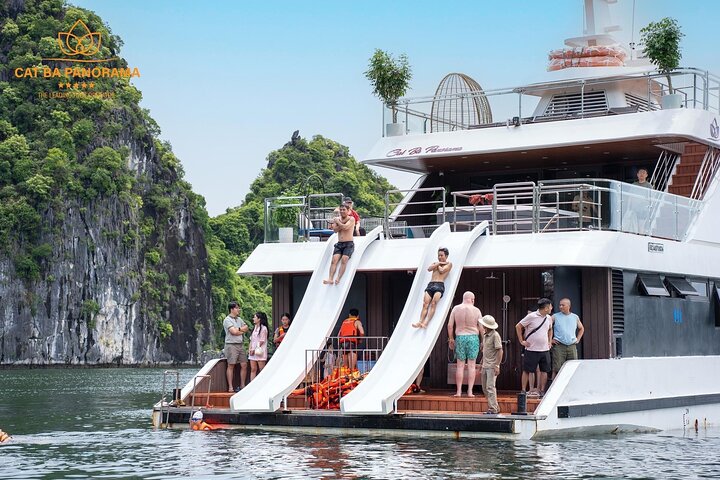 Cat Ba Island: Fulddagstur til Lan Ha Bay med luksuscruise