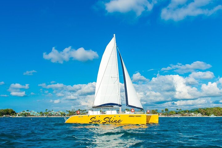 Negril : MAÑANA Catamarán Crucero Cuevas Natación Esnórquel en Arrecifes