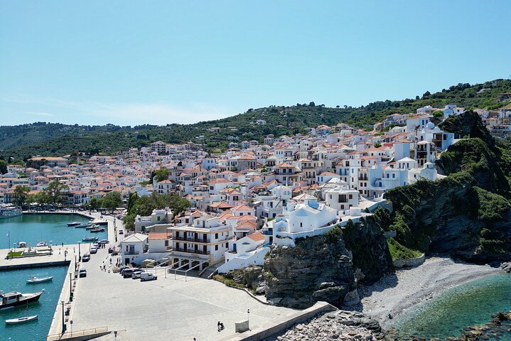 Privat Skopelos Island Boat Cruise Tour till Mamma Mia Sites