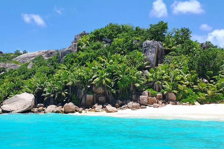Halvdags Snorkling Syster, Coco och Felicite Islands från LaDigue