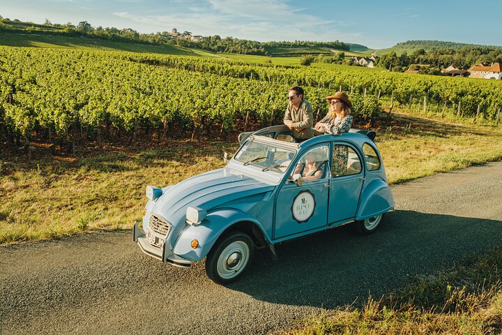 1-dagars guidad tur på Bourgognes vinväg i en 2CV