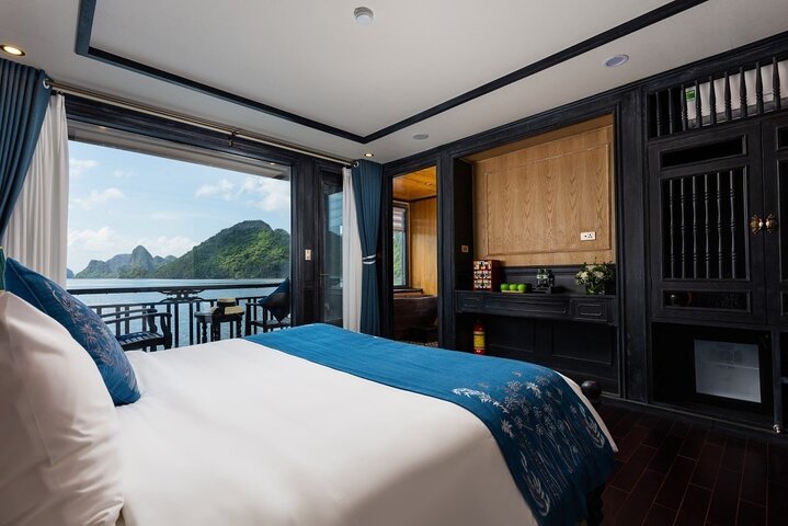 2 - Day Ha Long-Lan Ha Bay-Bai Tu Long Bay 5 Sterne Kreuzfahrten und Balkon