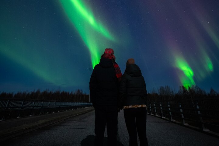 Rovaniemi : Norrskensjakt Max 8 + Proffs foton och 100% återbetalning