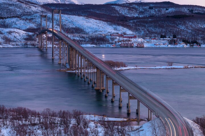 Vanuit Kiruna : Dagtrip naar Narvik City en Fjord
