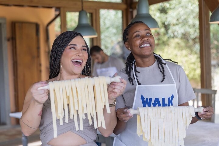 Aula de Pizza ou Massa com Sorvete em uma Fazenda Toscana em Florença