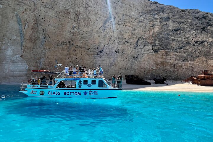 Zakynthos Shipwreck Beach med Blue Caves Land og Sea Tour