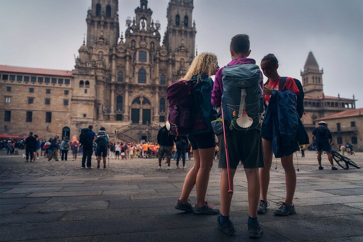 Franske Camino de Santiago fra Sarria til Santiago de Compostela