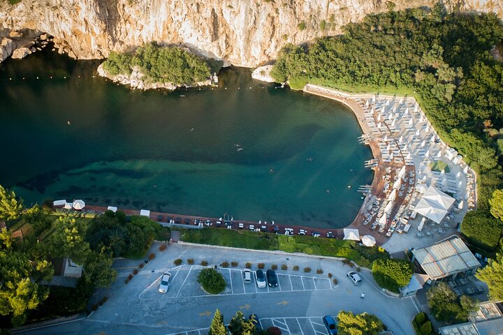 Lake Vouliagmeni Thermal Spa und Tempel von Poseidon Tour