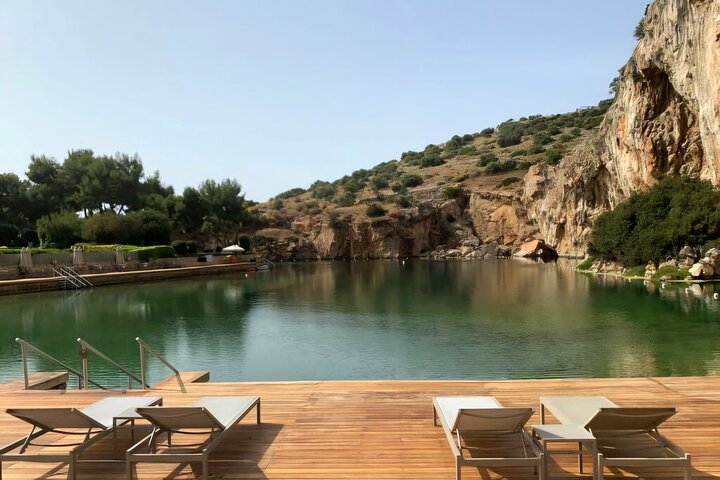 Lake Vouliagmeni Thermal Spa und Tempel von Poseidon Tour