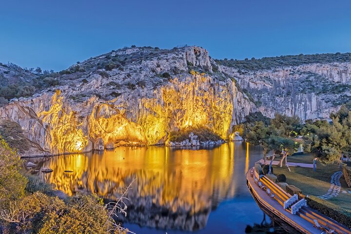 Lake Vouliagmeni Thermal Spa und Tempel von Poseidon Tour