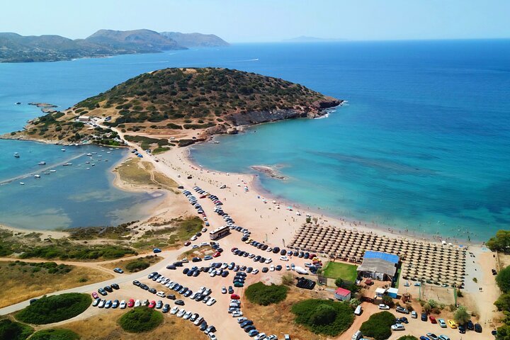 Lake Vouliagmeni Thermal Spa und Tempel von Poseidon Tour