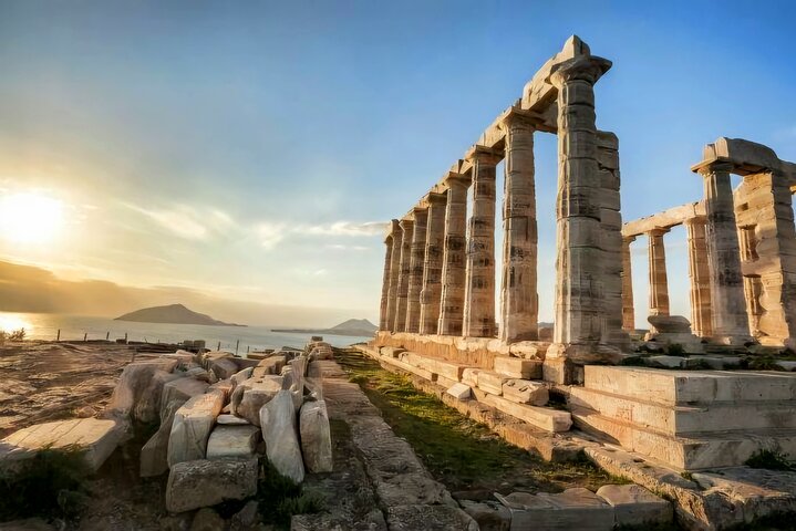 Lake Vouliagmeni Thermal Spa und Tempel von Poseidon Tour