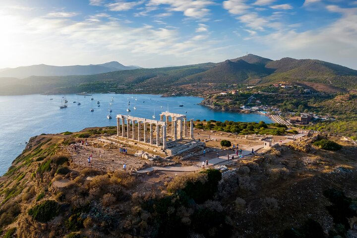 Lake Vouliagmeni Thermal Spa und Tempel von Poseidon Tour