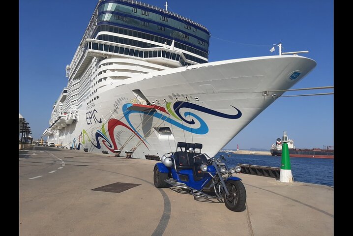 Tour in Super V8 Trike sui Monti Randa e sulla costa orientale min.2 max.4 Ospiti