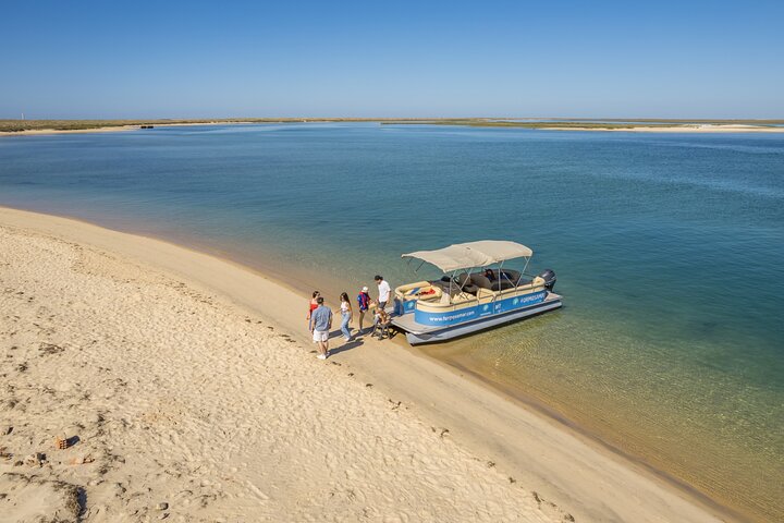 Ilha Deserta und Farol-Insel: Eine Bootsfahrt in kleiner Gruppe in der Ria Formosa ab Faro