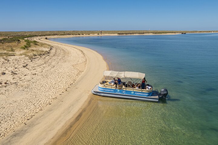 Ilha Deserta und Farol-Insel: Eine Bootsfahrt in kleiner Gruppe in der Ria Formosa ab Faro