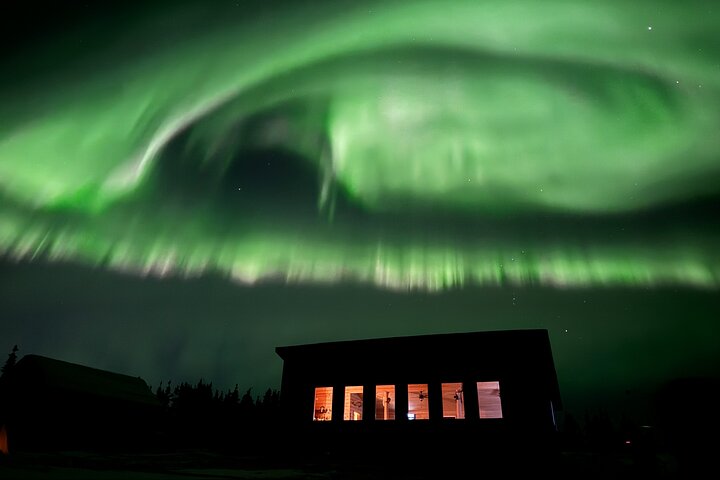 Mountaintop 360° Beste Alaskan hytte med fotografi @Aurora Camp