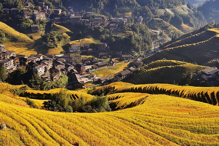 Excursion d'une journée en rizières en terrasses Longji Dazhai avec téléphérique