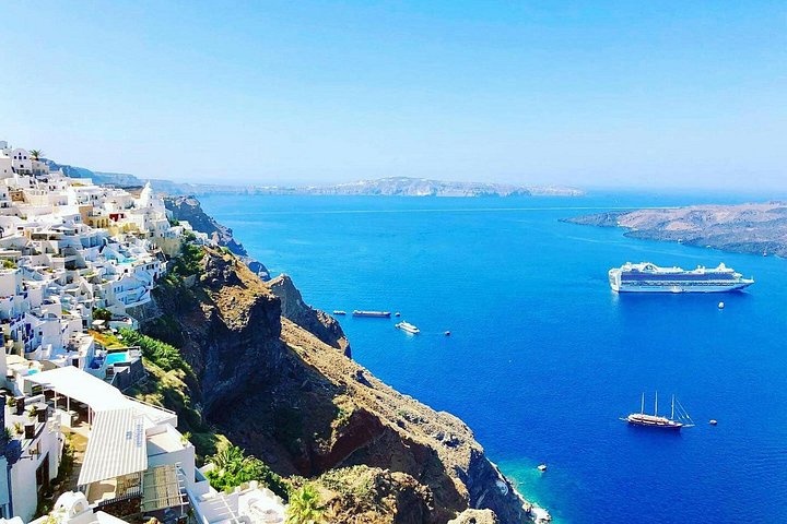 Fulddagstur i Santorini med afgang fra Heraklion