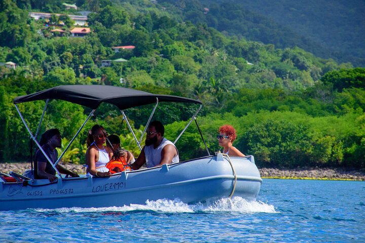 Location de bateau snorkeling bouillante à deshaies Guadeloupe