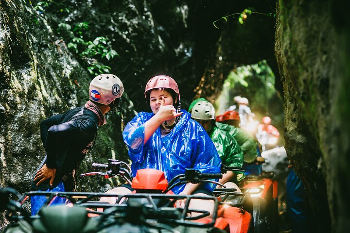 Kuber ATV Bali door Rivier, Rijstveld, Tunnel en Waterval