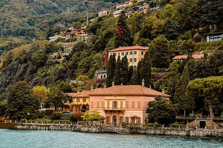 Lago Como & Lugano para grupos pequeños : 2 países en 1 día, Crucero en barco