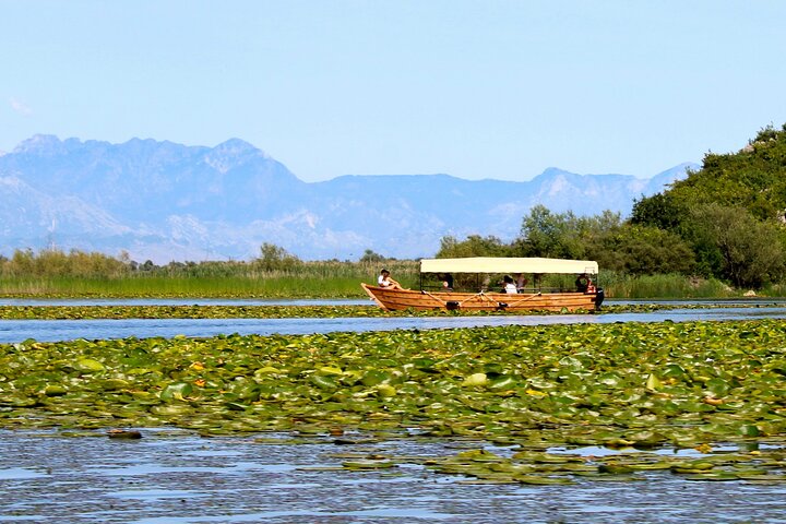 Skadar Lake National Park Guidad båttur med träbåt