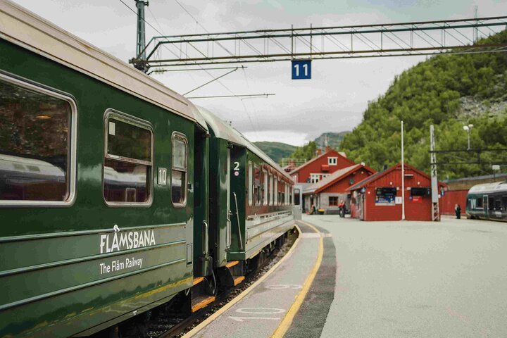 Visite guidée de Viking Village, croisière Nærøyfjorden & Flåm Railway