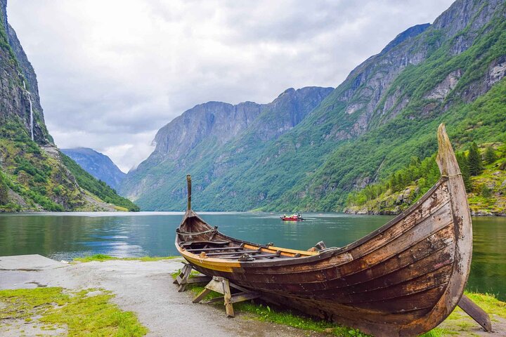 Visite guidée de Viking Village, croisière Nærøyfjorden & Flåm Railway