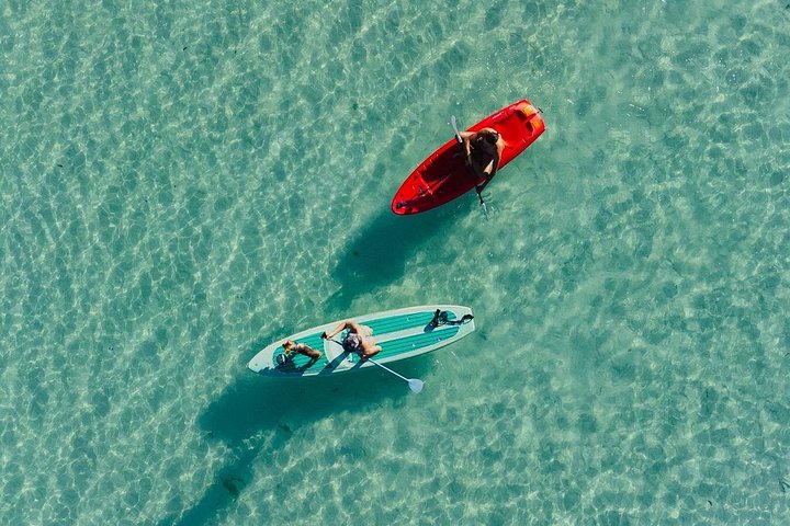 Excursion en planche à pagaie au lever du soleil de Bacalar avec petit déjeuner et photos