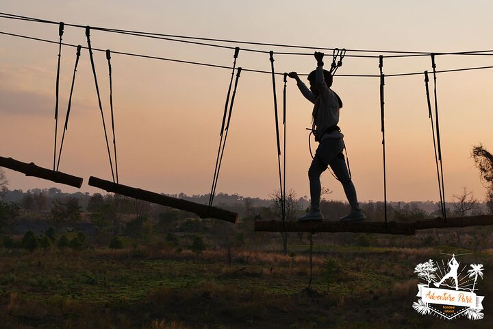 Fandee Treetop Adventure Park – Seilrutschen und Seilbrücken in Tad Lo