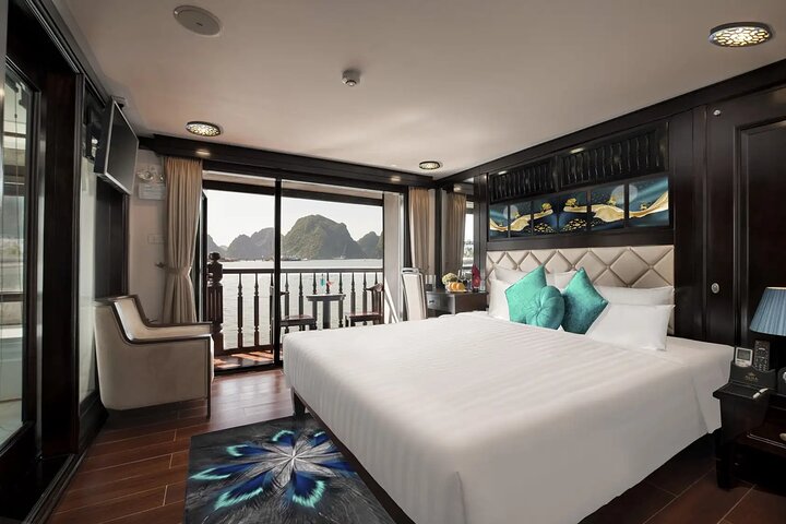 2 - Day Ha Long-Lan Ha Bay-Bai Tu Long Bay 5 Sterne Kreuzfahrten und Balkon