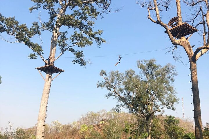 Fandee Treetop Adventure Park – Seilrutschen und Seilbrücken in Tad Lo
