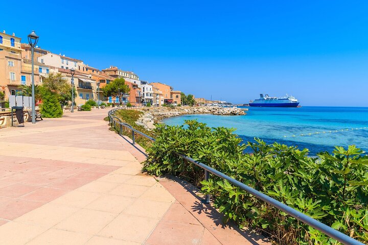 Descoberta da Ilha Rousse e degustação de vinhos do porto de cruzeiro de Calvi