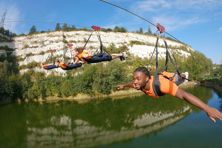720m zipline-äventyr vid Bluewater – 50 mph-upplevelse i Kent