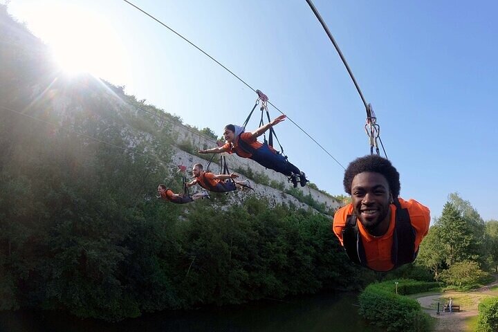720m zipline-äventyr vid Bluewater – 50 mph-upplevelse i Kent