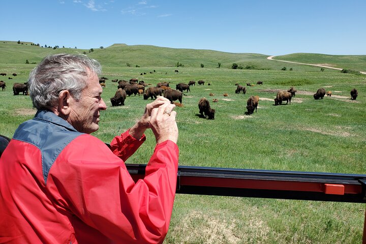 La seule journée complète - Safari bison en jeep - Déjeuner pique-nique au bord du lac