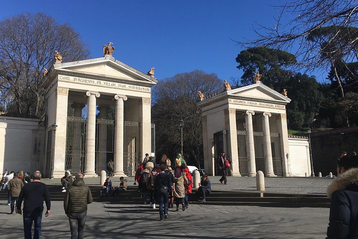 Tur til Villa Borghese, afhentning på hotellet, personlig tid