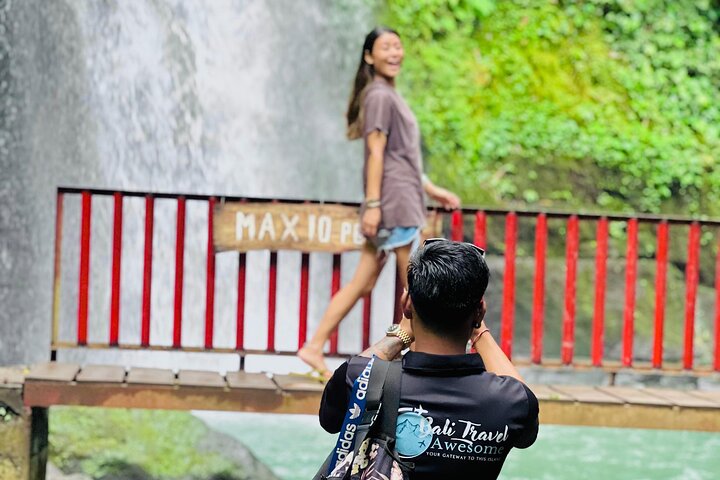 Ubud : All-inclusive privétour met waterval, tempel en rijstterras